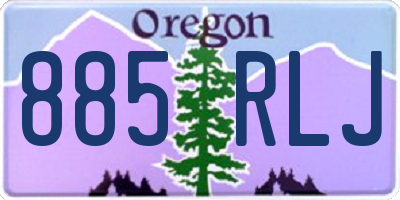 OR license plate 885RLJ