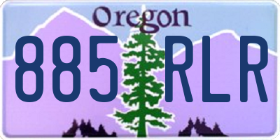 OR license plate 885RLR