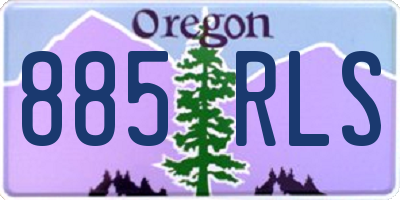 OR license plate 885RLS
