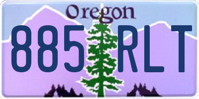 OR license plate 885RLT