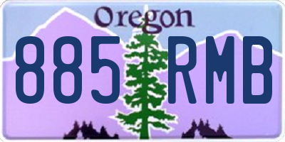 OR license plate 885RMB