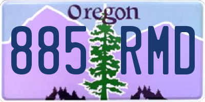 OR license plate 885RMD