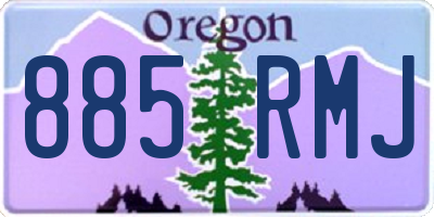 OR license plate 885RMJ