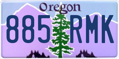 OR license plate 885RMK