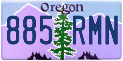 OR license plate 885RMN