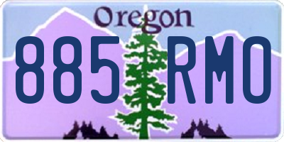 OR license plate 885RMO
