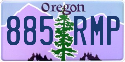 OR license plate 885RMP
