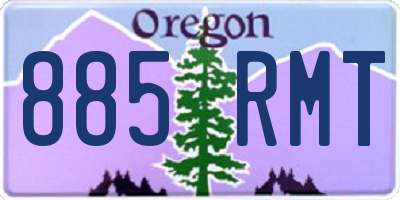 OR license plate 885RMT