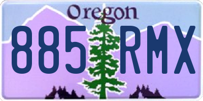 OR license plate 885RMX