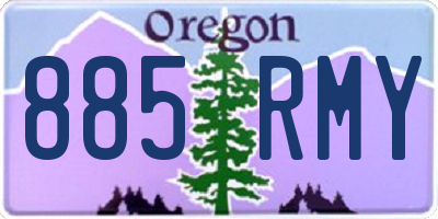 OR license plate 885RMY