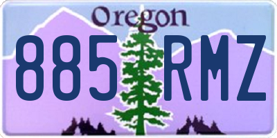 OR license plate 885RMZ