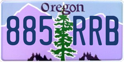 OR license plate 885RRB
