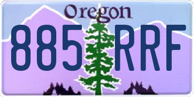 OR license plate 885RRF