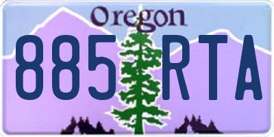 OR license plate 885RTA
