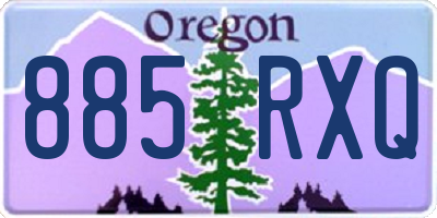 OR license plate 885RXQ