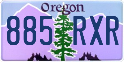 OR license plate 885RXR