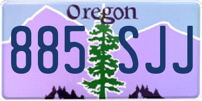 OR license plate 885SJJ