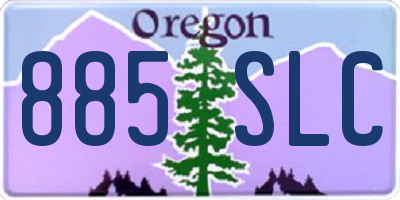OR license plate 885SLC