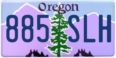 OR license plate 885SLH