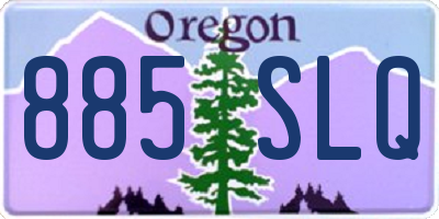 OR license plate 885SLQ
