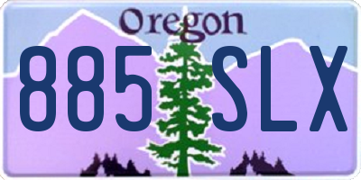 OR license plate 885SLX