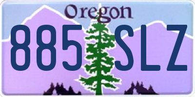 OR license plate 885SLZ