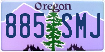 OR license plate 885SMJ