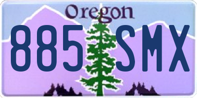 OR license plate 885SMX