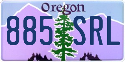 OR license plate 885SRL