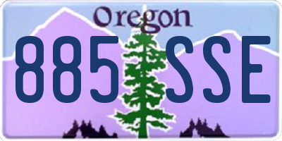 OR license plate 885SSE