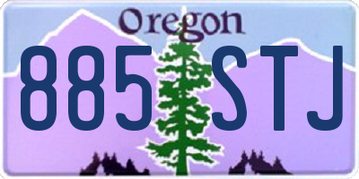 OR license plate 885STJ