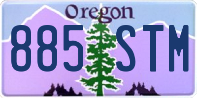 OR license plate 885STM