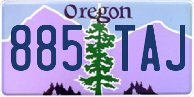 OR license plate 885TAJ