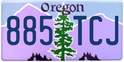 OR license plate 885TCJ