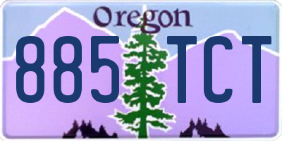 OR license plate 885TCT