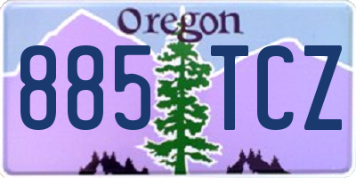 OR license plate 885TCZ
