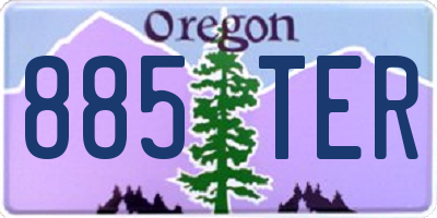 OR license plate 885TER