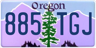 OR license plate 885TGJ