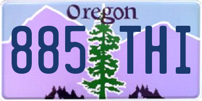OR license plate 885THI