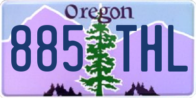 OR license plate 885THL
