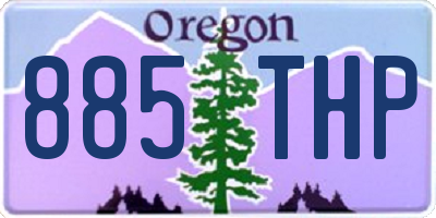 OR license plate 885THP