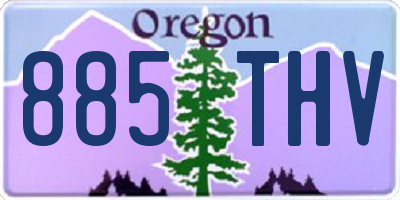 OR license plate 885THV