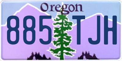 OR license plate 885TJH