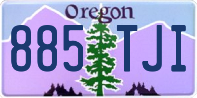 OR license plate 885TJI