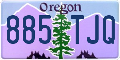 OR license plate 885TJQ