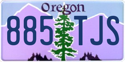OR license plate 885TJS