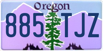 OR license plate 885TJZ