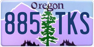 OR license plate 885TKS