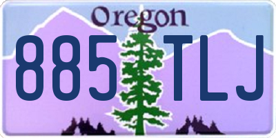 OR license plate 885TLJ
