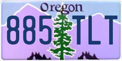 OR license plate 885TLT